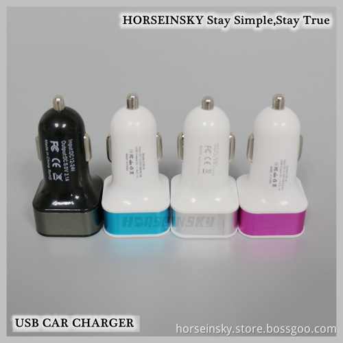 Portable Dual USB Charger 5V USB Quick Charger USB Car Charger